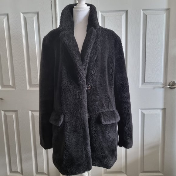 J.Crew The Teddy coat in plush fleece-faux fur Size L - Picture 2 of 11